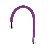 Излив силиконовый Фиолетовый, хром DIKALAN P101-2