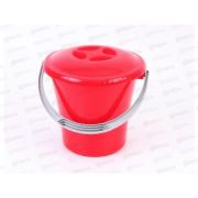 Ведро 3л с крышкой Либерти С601К красное