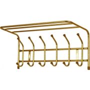 Вешалка наст с полкой 6 крюч ВП6 золото (600*238*268)