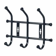 Вешалка настенная 280*215мм (3 крючков) ВНТ3/ч черная
