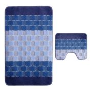 КОВРИК Д/ВАННОЙ 2ШТ 60*100 ГОЛУБОЙ BANYOLIN LINE