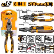 Плоскогубцы  180 мм многофункциональные 8 в 1, INGCO HMFCP28200 INDUSTRIAL