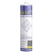Клей-герметик на основе гибридных полимеров KRONBUILD Crystal прозрачный (360гр)