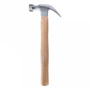 Молоток с гвоздодером столярный с деревянной проклеен. рукояткой, 500 г, Smartbuy tools