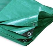 Тент ПВХ зеленый усиленные углы 4м* 5м