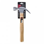 Молоток с гвоздодером столярный с деревянной проклеен. рукояткой, 680 г, Smartbuy tools