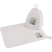 Набор для сауны 2 предмета с вышивкой