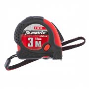 Рулетка 3мх16мм обрезиненный корпус,зацеп с магнитом MATRIX 31019