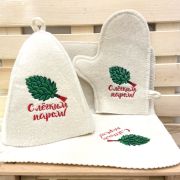Набор для сауны 3 предмета с вышивкой