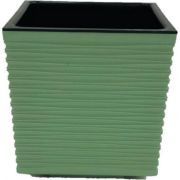 Кашпо пластиковое 3 л с дренажным вкладышем оливковый Стиль Ангарск (1/8)