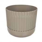 Кашпо пластиковое 4,5 л с прикорневым поливом какао Эффект Ангарск