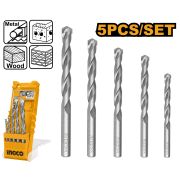 Набор сверел многофункциональные 5 шт (4.5.6.8.10) INGCO AKD6058