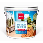 Эмаль для пола и лестниц акриловая п/гл. MOKKE графит 2,4 кг