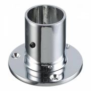 Фланец для трубы d-25 высокий с фиксатором , хром