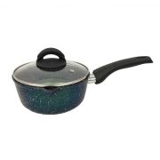 Ковш алюминиевый 1,5 л стекл крышка под упак Сияние Green Горница