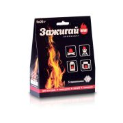 Сухое горючее Зажигай 20гр. (5шт/уп) для печей/каминов/мангалов/костров, водостойк. пакеты