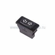 Выключатель (стеклоподъемника) клавишный 12V 20А (5с) (ON)-OFF-(ON) черный (ASW-01)/36-410