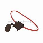 Держатель предохранителя прямоугольный черный REXANT 16-0421