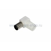 РАЗЪЁМ гнездо TV без пайки Белый Угловой REXANT 05-2062