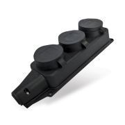 Колодка 3 гн. 1-ф.с заглушками ЗК каучук 1323