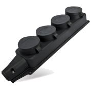 Колодка 4 гн. ЗК с загл.каучук