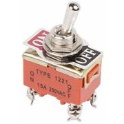 Тумблер 250V 15А (2c) ON-OFF двухполюсный Rexant 36-4130