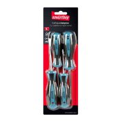 Набор отверток 4 штуки, шлицевые и крестовые, намагниченный наконечник, CR-V, Smartbuy Tools