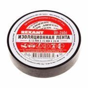 Изолента 15мм х 20м черная REXANT 09-2606
