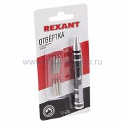 Отвертка с насадками 6 шт Rexant 12-4705