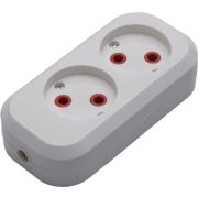 Колодка 2 гн. без ЗК, 250В, 10A, IP20，белая PST10-200-20