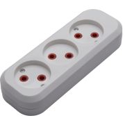 Колодка 3 гн. без ЗК, 250В, 10A, IP20，белая PST10-300-20