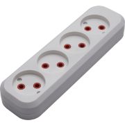 Колодка 4 гн. без ЗК, 250В, 10A, IP20，белая PST10-400-20