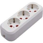Колодка 3 гн. с ЗК, 250В, 16A, IP20，белая PST16-310-20