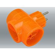 Разветвитель 3 роз. 6А оранжевый  TOKER 3Т