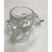 Разветвитель 3 роз. 6А прозрачный TOKER 3Т