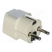 Переходник универсальный с/з белый 16А 250В UNIVersal 1186