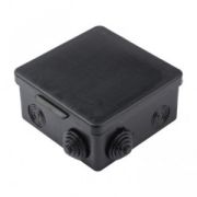 Коробка распред. 100х100х50мм ОУ 8 гермовводов ЧЕРНАЯ IP54 030-014Ч uplast