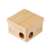 Коробка распр. ОП 80х80х50мм, сосна, 7 мембр. вх. IP54 ЮПИТЕР (JP7113-12)