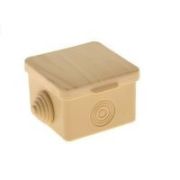 Коробка распред. 65х65х45мм ОУ 4 гермоввода с крышкой Сосна IP54 030-036С
