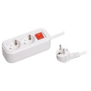 Удлинитель 2 гн. 3 м с ЗК с выкл. ИЭК