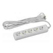 Удлинитель 5 розетки 3 метра бытовой 16А 3х1 мм2 с ЗК с выкл. 471001