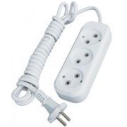 Удлинитель Smartbuy, 3 гнезда 3 метра 10А/2,2кВт без заземления ПВС 2х1,0 (SBE-10-3-03-N)