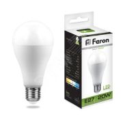 Лампа светодиодная LED 20вт Е27 белый Feron