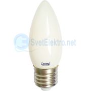 Лампа светодиодная LED 7 вт Е27 4500K свеча GENERAL
