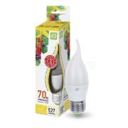 ЛАМПА СД LED-СВЕЧА НА ВЕТРУ-STD 7.5ВТ 230В Е27 3000К 675ЛМ ASD