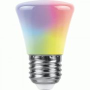 Feron колокольчик C45 E27 1W RGB матов быстрая смена цвета 38128
