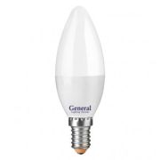 Лампа свеча C37 E14 15W 4500K 4K 35х105 пластик/алюм GLDEN-CF-15-230-E14-4500 661096