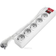Удлинитель с сетевым фильтром 5*3,0м 10А 3*0,75 СОЮЗ бел.