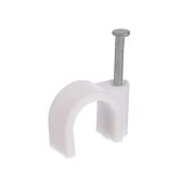 Скоба 10мм круглая пластиковая, 50шт