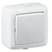 Альфа Выключатель 1 кл. наружный белый IP44 16А(ВА16-211)